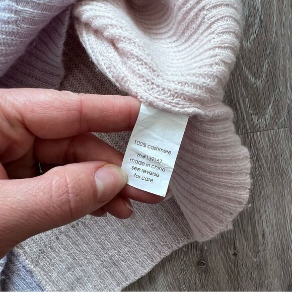 Revolve‎ 27 miles Malibu Arlo Sweater in Rosewater & Periwinkle 100% cashmere M - Picture 7 of 8